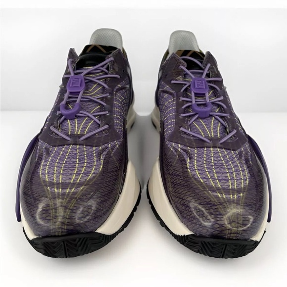 FENDI Flow FF Nylon Transparent Mix Media Logo Sneakers UK 9 - US 10 - EU 43 - Picture 5 of 12